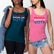 Vote Tank Top Women Vote Register Show Up Vote Tank Top Womens