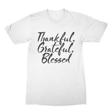 Thankful Grateful Blessed Shirt Thanksgiving Tshirt