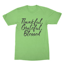 Thankful Grateful Blessed Shirt Thanksgiving Tshirt