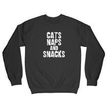 Cats Naps and Snacks Sweatshirt I Love My Cat Sweatshirt