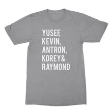 Central Park Five Tshirt Yusef Kevin Antron Korey Raymond Central Park 5 Shirt