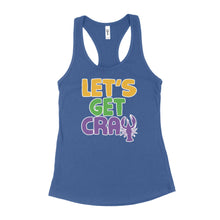 Lets Get Cray Tank Womens Let's Get Cray Crawfish Mardi Gras Tank Top Women