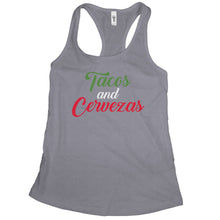 Tacos and Cerveza Tank Taco and Tequila Tank Top Women Tacos Tank