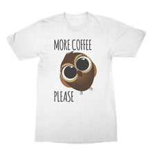 Funny Owl Shirt More Coffee Please Owls Cute Owl T-Shirt