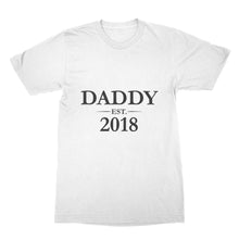 New Dad Tshirt Daddy est 2018 Shirt New Parents Shirt