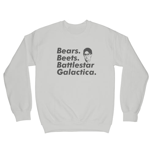 Bears Beets Battlestar Galactica Sweatshirt Jim Halpert Sweatshirt