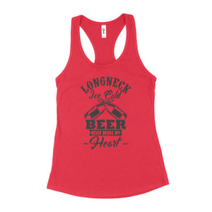 Long Neck Ice Cold Beer Never Broke My Heart Tank Women Longneck Ice Cold Beer Tank Womens