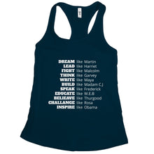 Black History Tank Tops Women Inspirational Black History Dream Like Martin