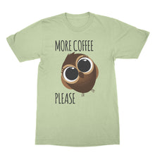 Funny Owl Shirt More Coffee Please Owls Cute Owl T-Shirt