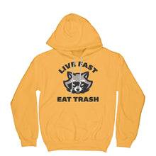 Live Fast Eat Trash Hoodie Trash Panda Hoodie Raccoon Hoodie