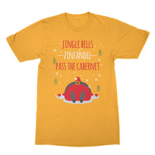Funny Christmas T Shirts Jingle Bells Zinfandel Pass The Cabernet Wine Tshirts