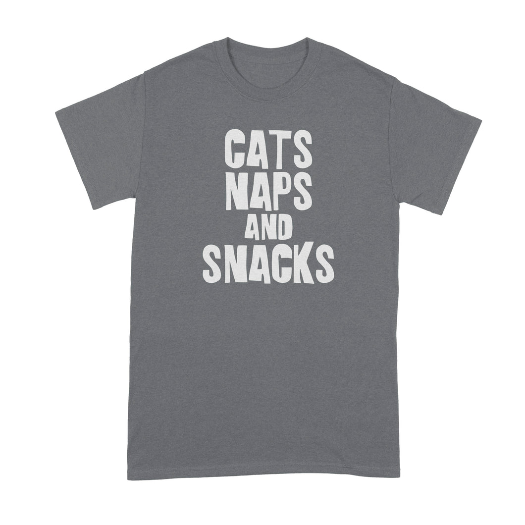 Cats Naps and Snacks T Shirt Cat Nap Shirt I Love Cats Tshirt