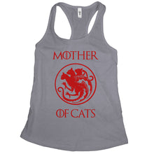 Mother of Cats Tank Top Womens cat Mom Tank Tops for Women