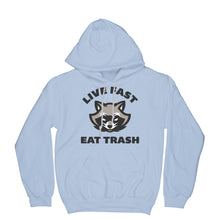 Live Fast Eat Trash Hoodie Trash Panda Hoodie Raccoon Hoodie
