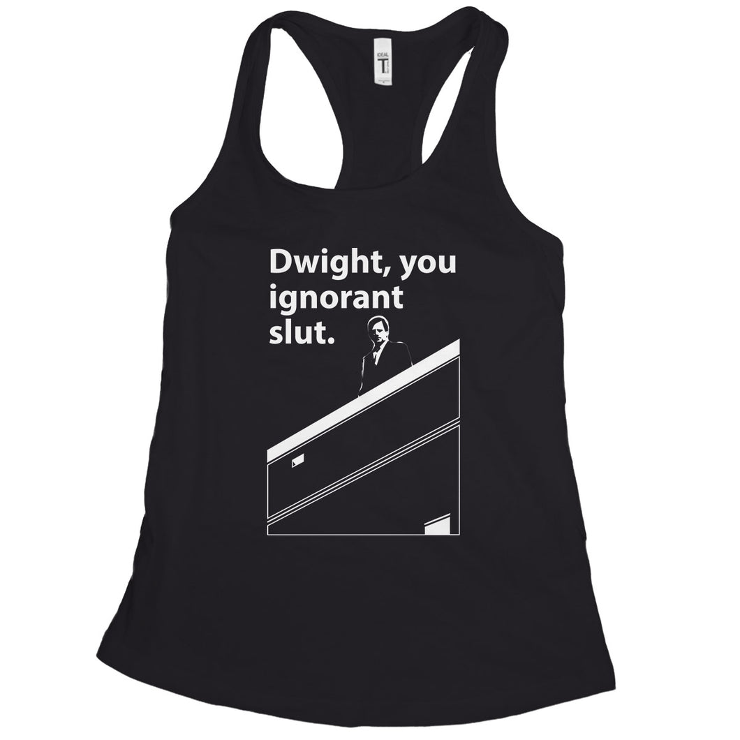 Dwight You Ignorant Tank Top Womens Dwight Schrute Tank Top Women