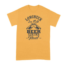 Long Neck Ice Cold Beer Shirt Long Neck Ice Cold Beer Never Broke My Heart Tshirt