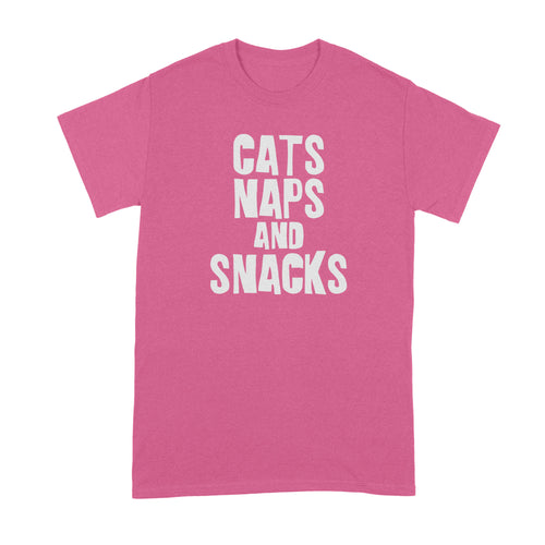 Cats Naps and Snacks T Shirt Cat Nap Shirt I Love Cats Tshirt