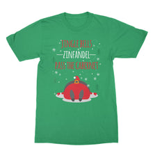Funny Christmas T Shirts Jingle Bells Zinfandel Pass The Cabernet Wine Tshirts
