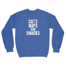 Cats Naps and Snacks Sweatshirt I Love My Cat Sweatshirt
