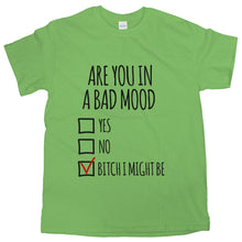 Bad Mood Shirt Are You In A Bad Mood T-Shirt Bitch I Might Be Tee