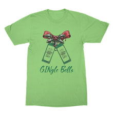 GINgle Bells Shirt Christmas Gingle T-Shirt Xmas Gin Drinking Tee