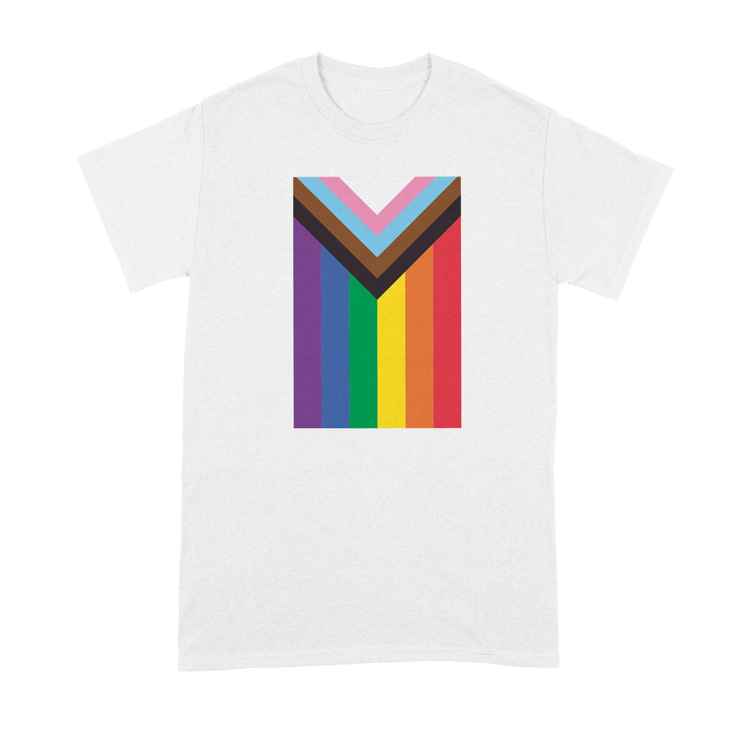 Progress Flag T Shirt LGBTQ Shirts LGBTQIA Shirt