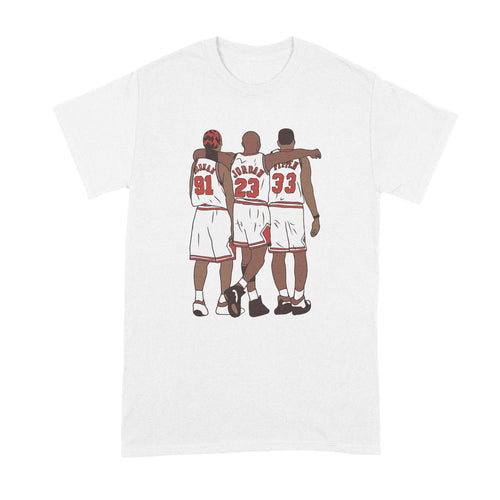 Jordan Pippen Rodman T Shirt Chicago Basketball Shirt Pippen Jordan Tshirt