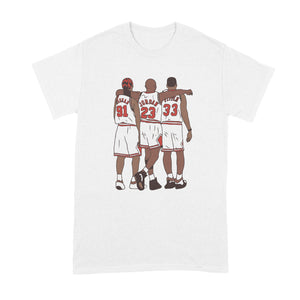 Jordan Pippen Rodman T Shirt Chicago Basketball Shirt Pippen Jordan Tshirt