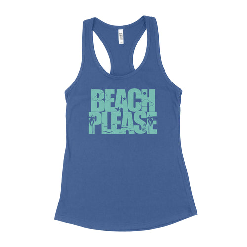 Beach Please Tank Top Funny Beach Tanks for Women