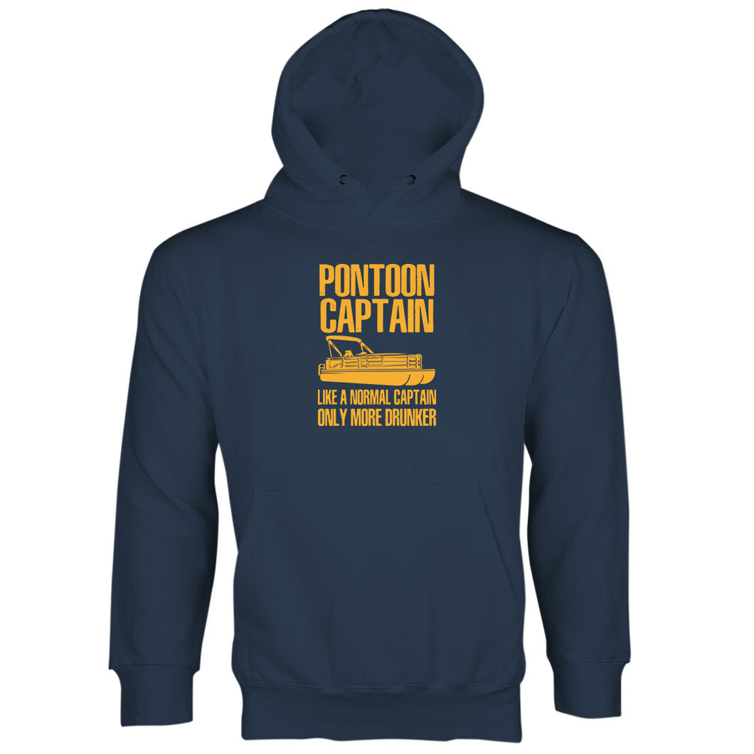Pontoon Captain Hoodie Pontoon Captain Only More Drunker Hoodies