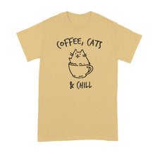 Coffee Cats and Chill Shirt Cat and Coffee T-Shirt
