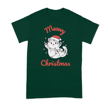 Meowy Christmas Shirt Cat Xmas Tshirt Cats Lover T-Shirt