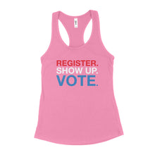 Vote Tank Top Women Vote Register Show Up Vote Tank Top Womens