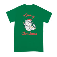 Meowy Christmas Shirt Cat Xmas Tshirt Cats Lover T-Shirt