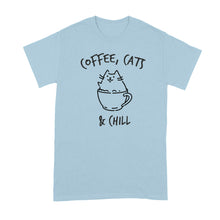 Coffee Cats and Chill Shirt Cat and Coffee T-Shirt