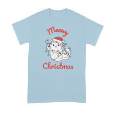 Meowy Christmas Shirt Cat Xmas Tshirt Cats Lover T-Shirt