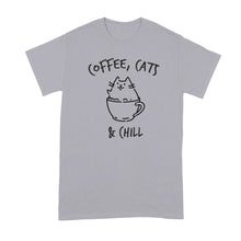 Coffee Cats and Chill Shirt Cat and Coffee T-Shirt
