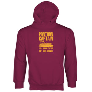 Pontoon Captain Hoodie Pontoon Captain Only More Drunker Hoodies