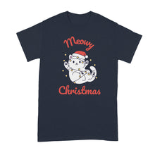 Meowy Christmas Shirt Cat Xmas Tshirt Cats Lover T-Shirt