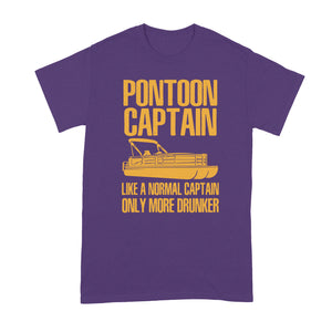 Pontoon Captain Shirt Pontoon Captain Only More Drunker Tshirt