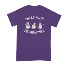 Snowmies Snowmies Chillin with My Snowmies Shirt Christmas Pun Tshirts