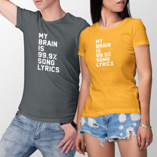 My Brain is 99% Song Lyrics Tshirt Brain Song Lyrics Shirt