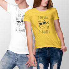 I Do What I Want Cat T-Shirt Cat Flipping Off Shirt Cat I Do What I Want Shirt
