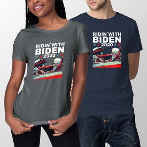 Im Ridin With Biden Shirt Ridin with Biden T Shirt Joe Biden 2020 T-Shirt