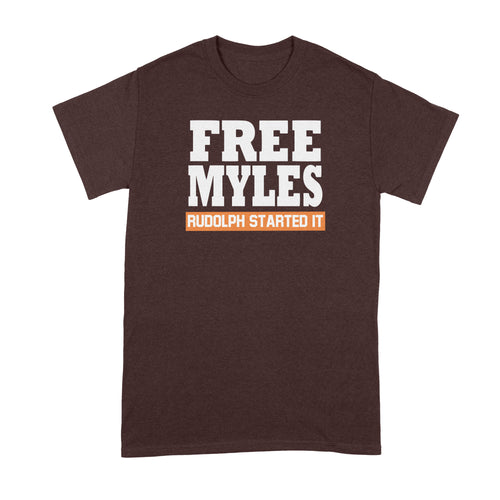 Free Myles Shirt Free Myles Rudolph Started It T-Shirt Pittsburgh Started It