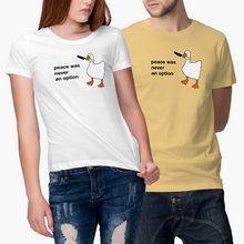 Peace Was Never an Option Shirt Goose Tshirt Funny Geese T-Shirt