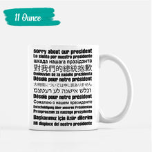 Sorry About Our President White Coffee Mugs