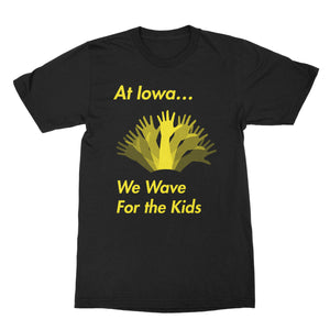 Iowa Hawkeyes Shirt Iowa WAVE T-Shirt Iowa Football Wave For The Kids Tee