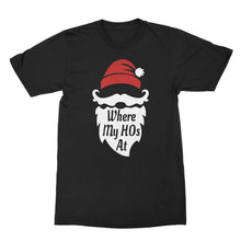 Where My Ho's At Santa Claus Shirt Funny Christmas T Shirts