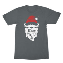 Where My Ho's At Santa Claus Shirt Funny Christmas T Shirts